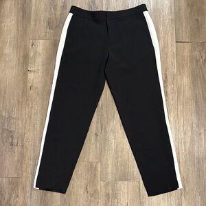 Club Monaco Black Pants with White Side Stripes